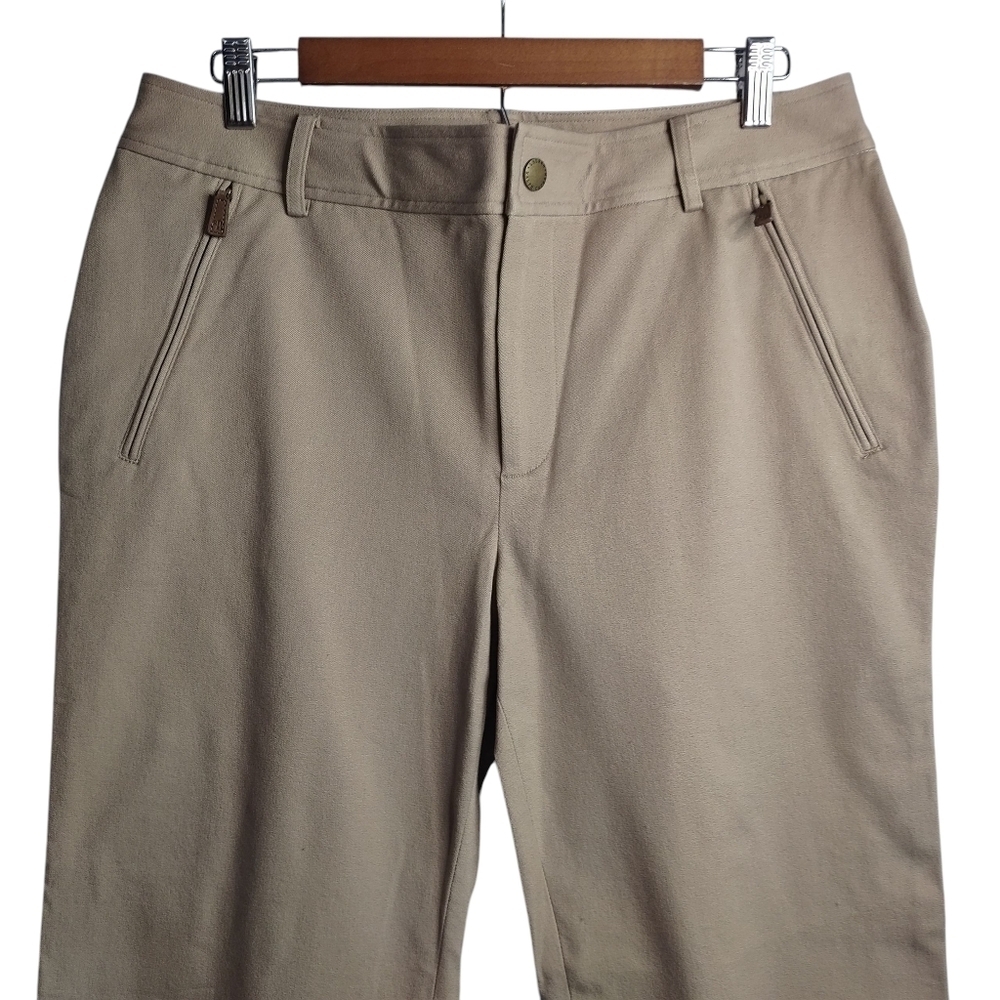 Lauren Ralph Lauren Women's dress Dress Pants Light Brown Cotton Blend Size 12 - Picture 4 of 6